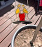 Yoga Meditation Pose - Front in stained glass - Image 4