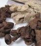 Natural Dye Walnut Brown Mixed Silk Fibre Texture Craft Pack - Image 3