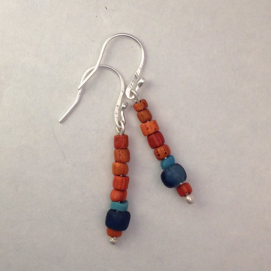 Ancient bead earrings 2