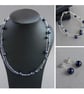 6mm Navy Pearl Stud Earrings - Small, Round, Dark Blue Studs - Jewellery Gifts - Image 5