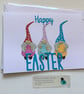 Easter card. Easter gnomes. Gonks. Easter. Ref 318.  - Image 1