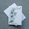 get well hand painted floral greetings card ( ref F 180 )