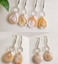 Vanilla glaze earrings 