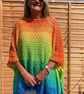 Handmade Lightweight Rainbow Crochet Poncho