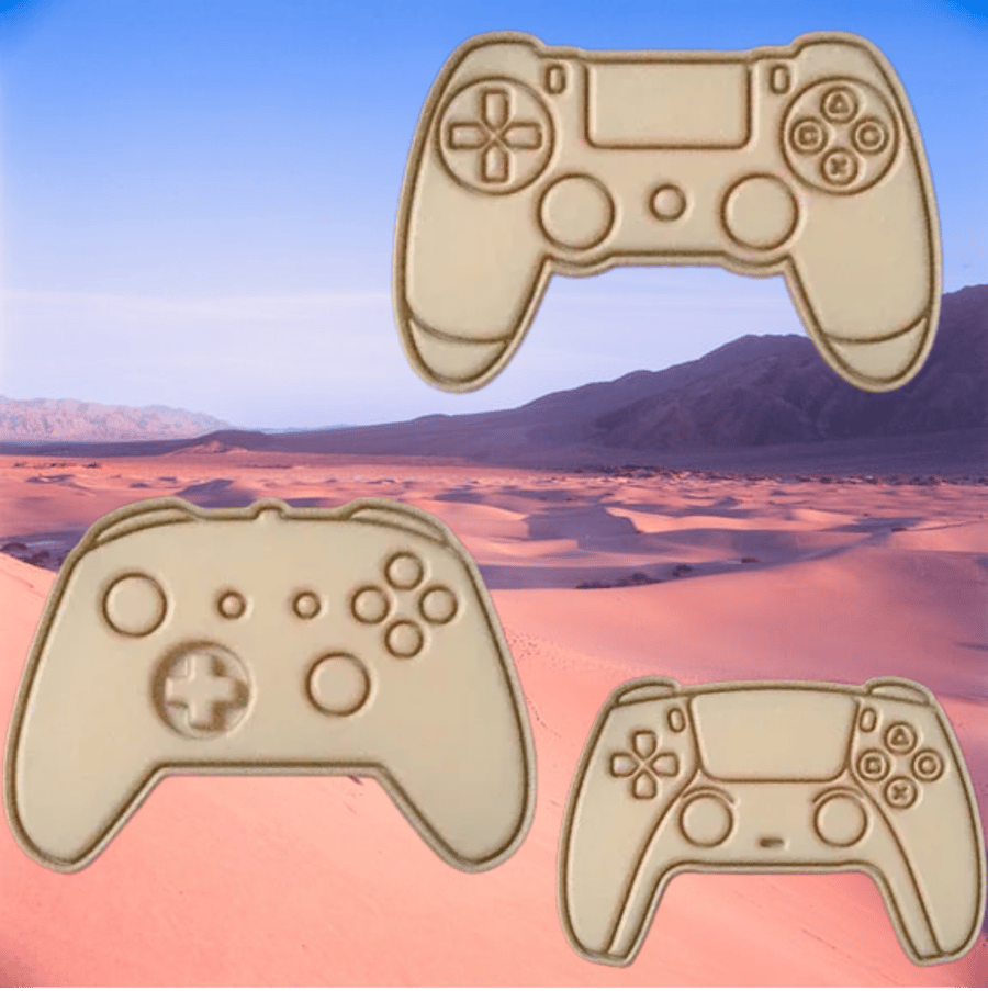 Game Controllers Cookie Cutter and Stamp Set
