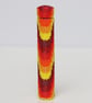 Long Beaded Wooden Needlecase in Flames Bargello Pattern - Image 3