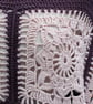 Grape and Pink Marshmallow Crochet Poncho - Design A542 - Image 4