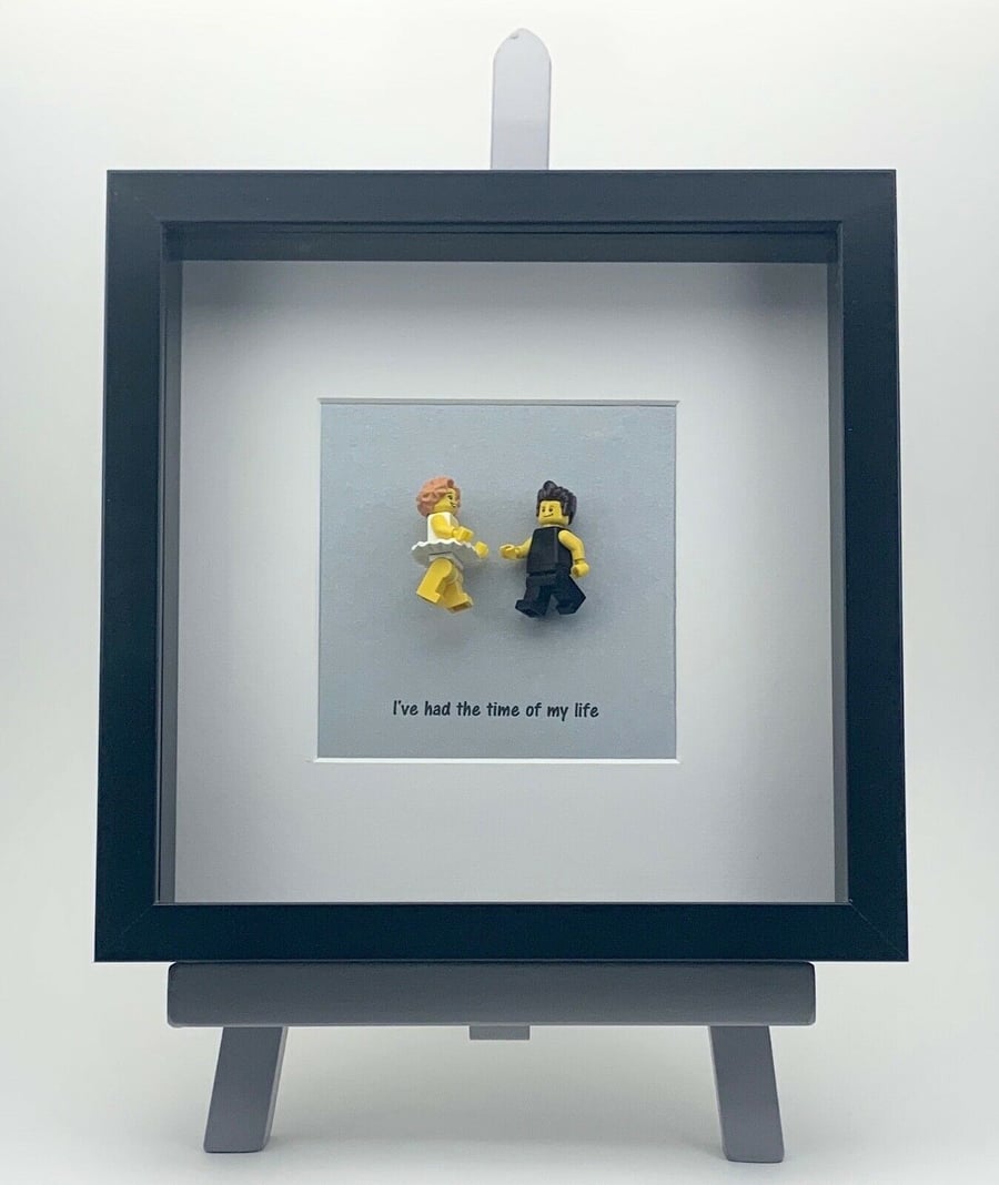 Francis "Baby" Houseman and Johnny Castle custom mini Figure frame.