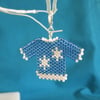 Snowflake Christmas Jumper Charm Decoration