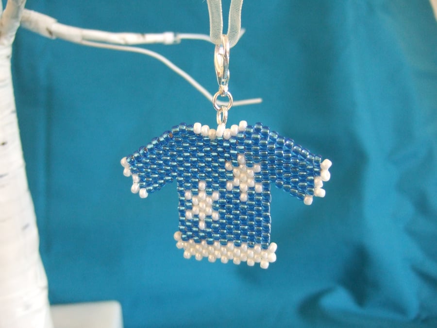 Snowflake Christmas Jumper Charm Decoration