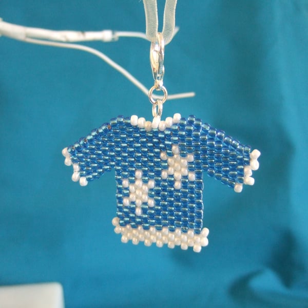 Snowflake Christmas Jumper Charm Decoration