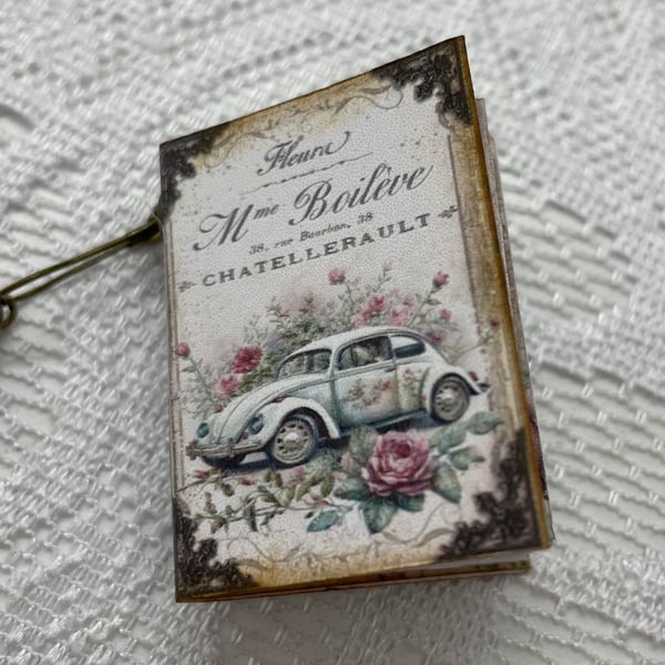 Travel Miniature Book Decoration (Beetle Car) 9.23