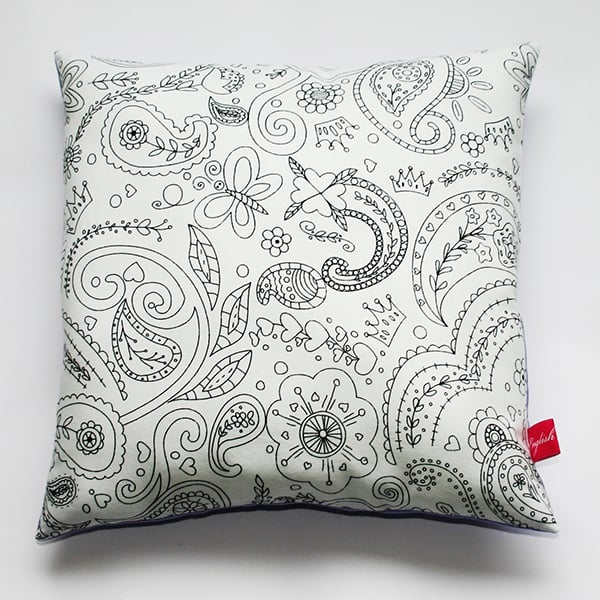 Colour Me Cushion - Purple