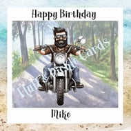 Personalised BIKER Birthday Card for Him-Motorb... - Folksy