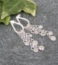 Sterling silver chandelier earrings, long silver earrings, statement earrings - Image 8