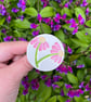 Handmade Ceramic Echinacea brooch, Hand Made Pottery Badge - Image 4