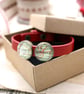 Custom Map Leather Bracelet, Personalised homesick jewellery - Image 6