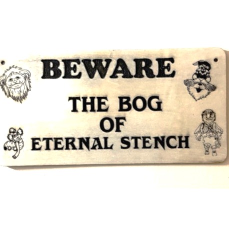 Toilet Door Sign - Labyrinth inspired funny door plaque - FREE UK SHIPPING