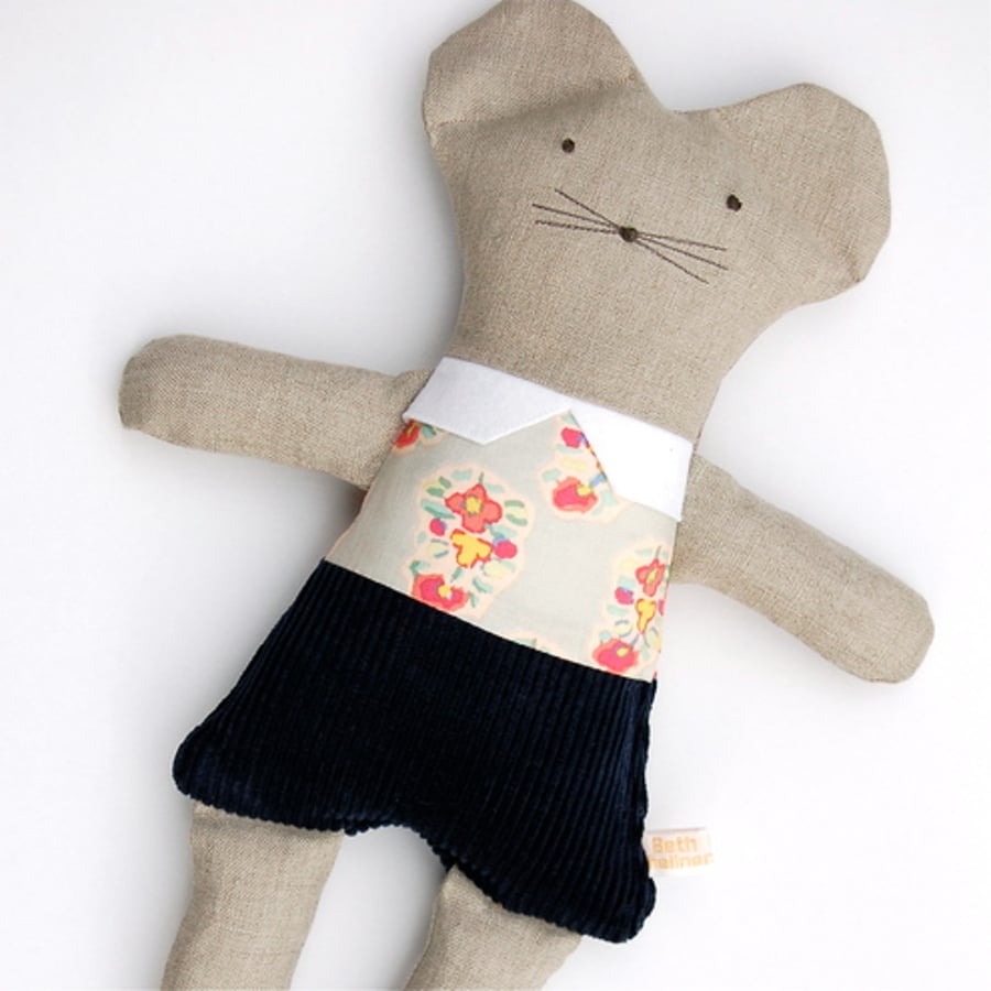 Image of Grey Asha Linen Mouse