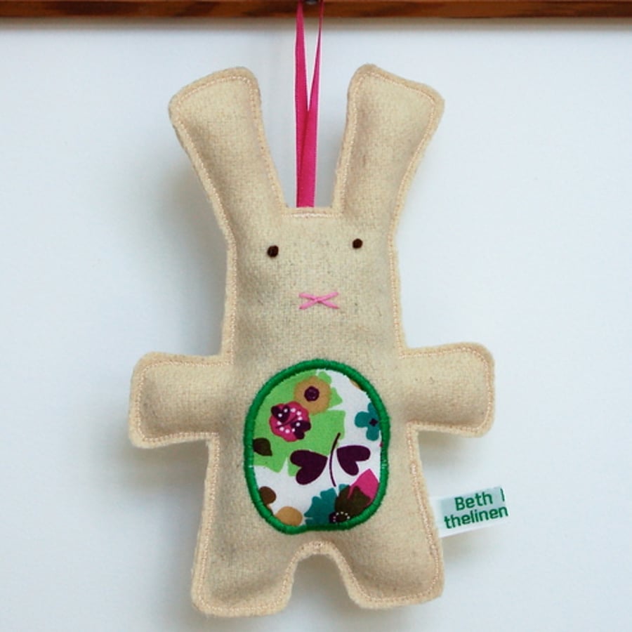 SALE Green Bunny Lavender Bag