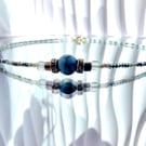 Dainty Howlite Beaded Necklace Colourful Jewellery Statement Choker Handmade UK 