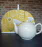 Tea Cosy in Bergen Ochre coloured Fabric