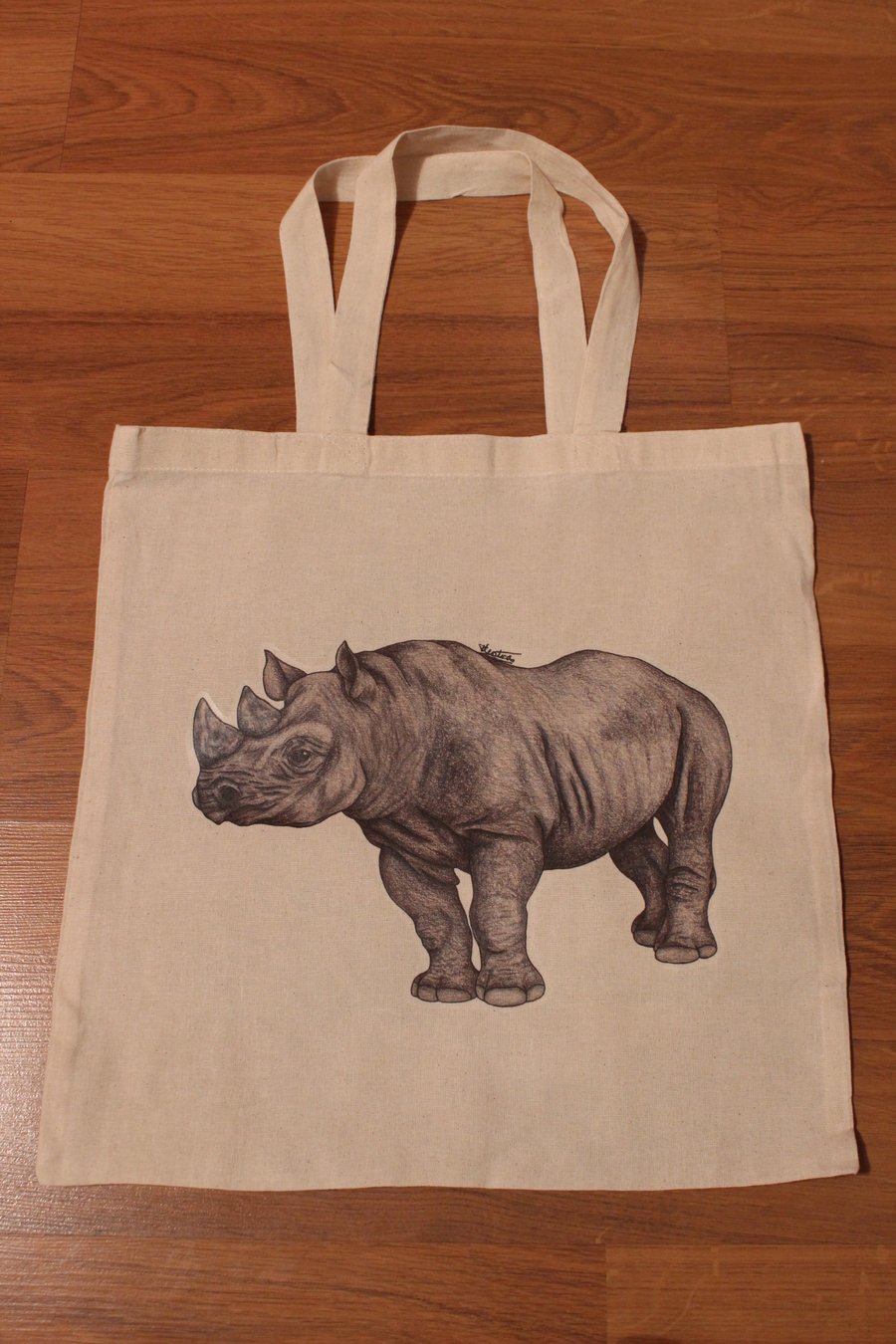 SALE ITEM - Rhino Eco Fabric Reusable Shopping Tote Bag