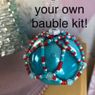 Beginners bauble kit Christmas ornament cover starter Xmas crafts