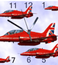 red arrow,hawk jet clock RAF classic wall clock  - Image 1