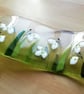 Fused Glass Snowdrop Ornament: Freestanding Spring Flower Art - Image 8