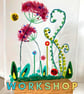 WORKSHOP Sunday 23rd August 2026 2pm - 4pm - Fused Glass Floral Panel