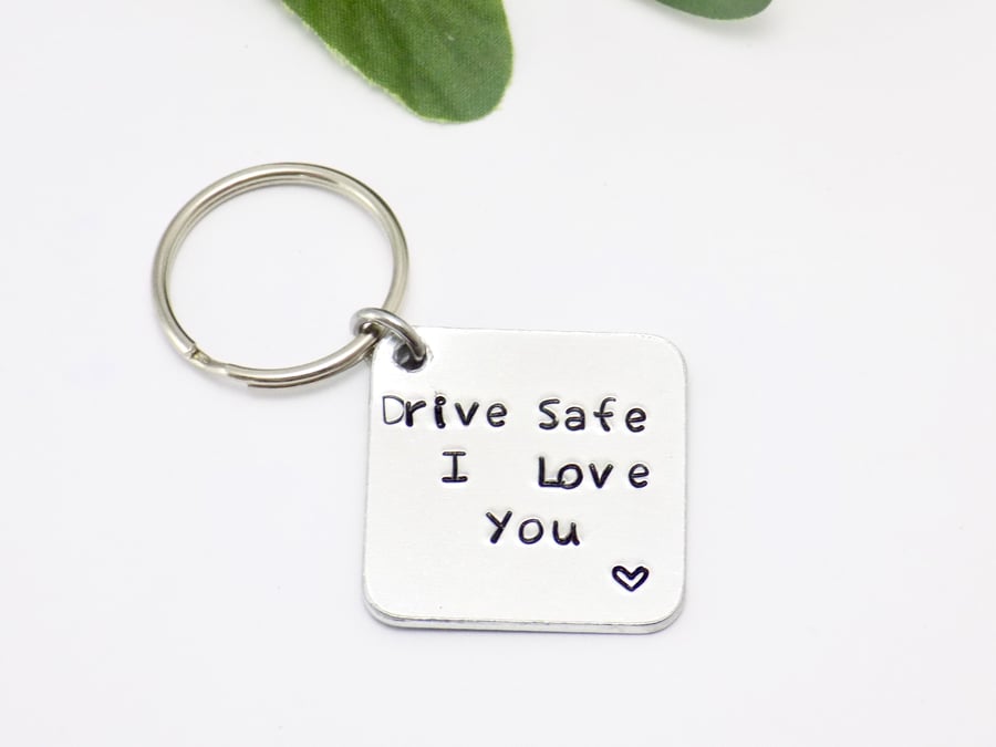 Drive Safe Keychain, I Need You Here, Truck Driver Gift, Gift for Men