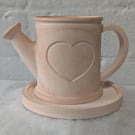 Aqua Cast Watering Can and Coaster