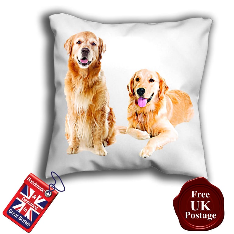 Retriever Cushion Cover, Golden Dog Cover,