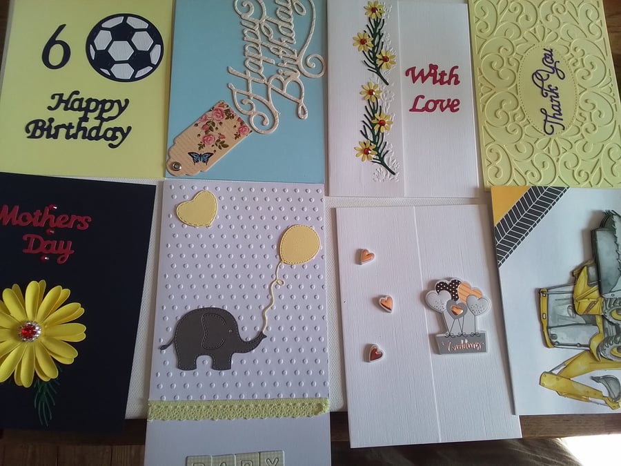 Set of 8 cards. Ref 538. Summer seconds