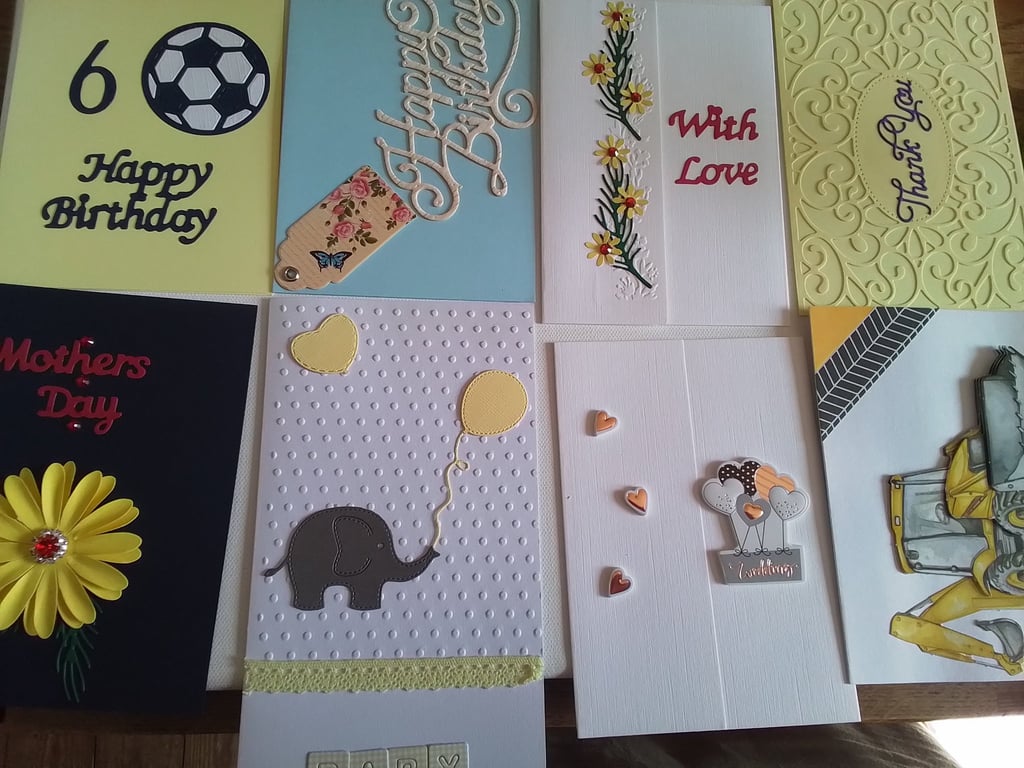 Set of 8 cards. Ref 538. Summer seconds