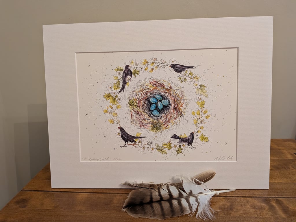 A Spring Clutch, an A5 or A4 limited edition signed print 