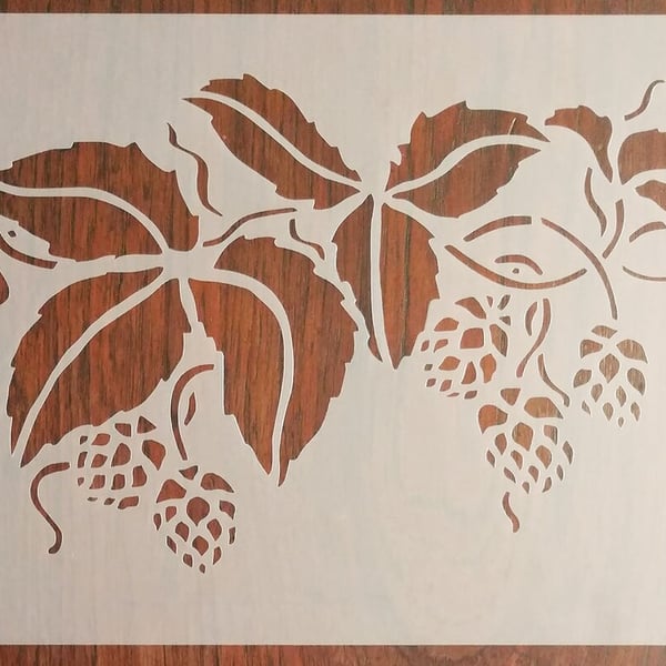 Hop Vines Stencil Mask Reusable PP Sheet for Arts & Crafts
