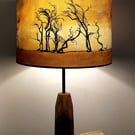 Hawthorn Trees Drum Lampshade by Lily Greenwood - Medium - 30cm