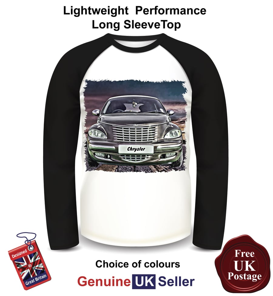 Chrysler PT Cruiser, Chrysler PT Cruiser Mens Long Sleeve T Shirt, Chrysler Top