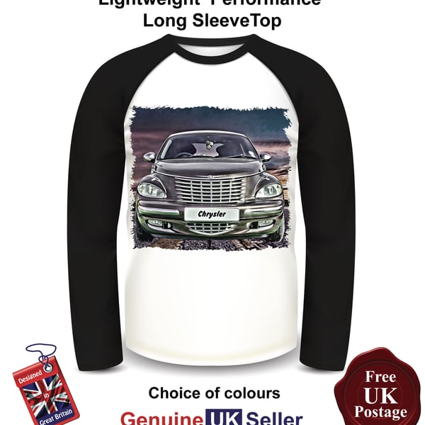 Chrysler PT Cruiser, Chrysler PT Cruiser Mens Long Sleeve T Shirt, Chrysler Top