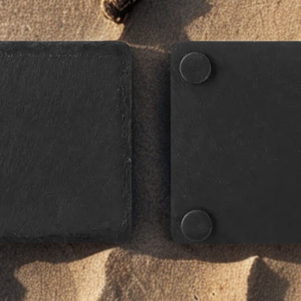 Slate Coaster, Square, Engraved and Personalised