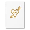 Wooden Heart Greetings Card