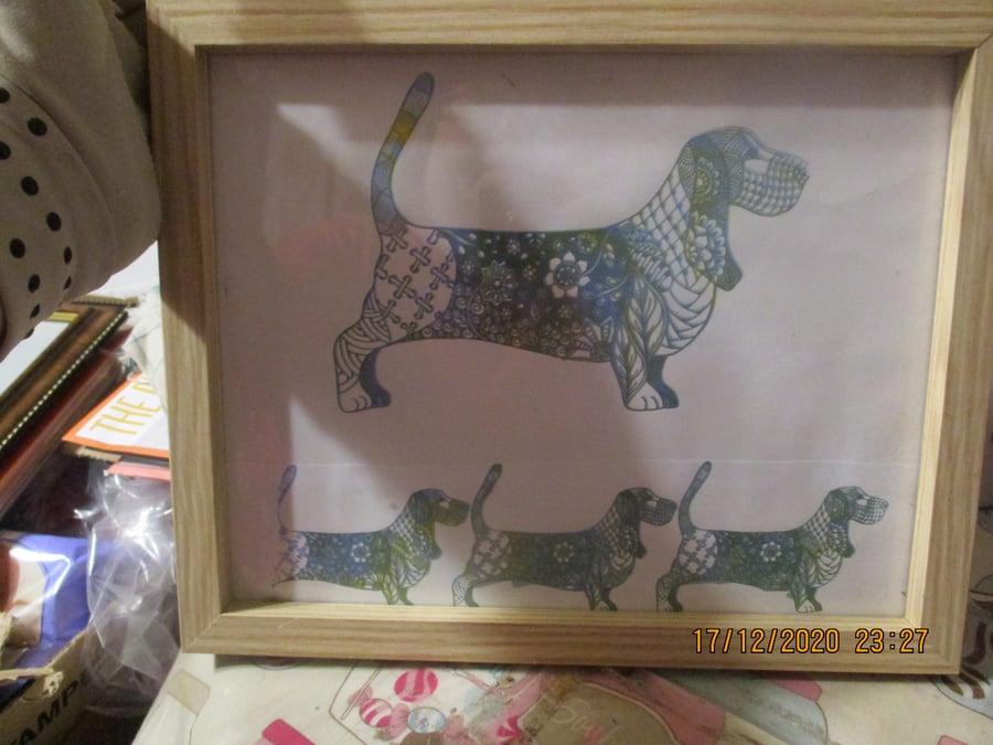Dogs Picture in Frame