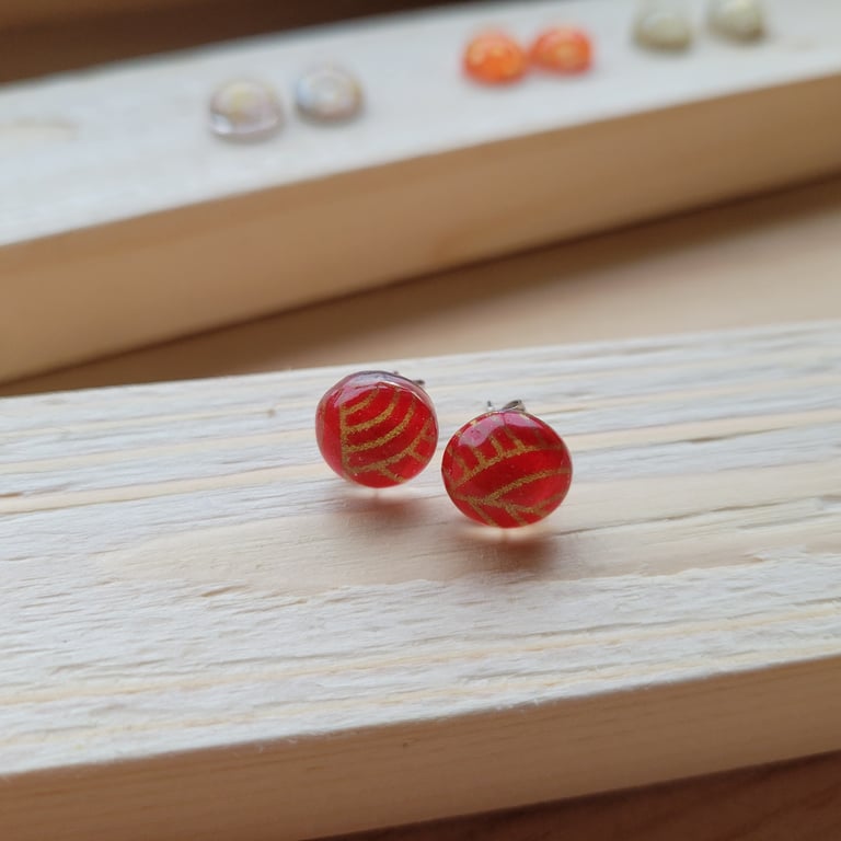 Whispers in Resin – Origami Paper Earrings (4 Styles)