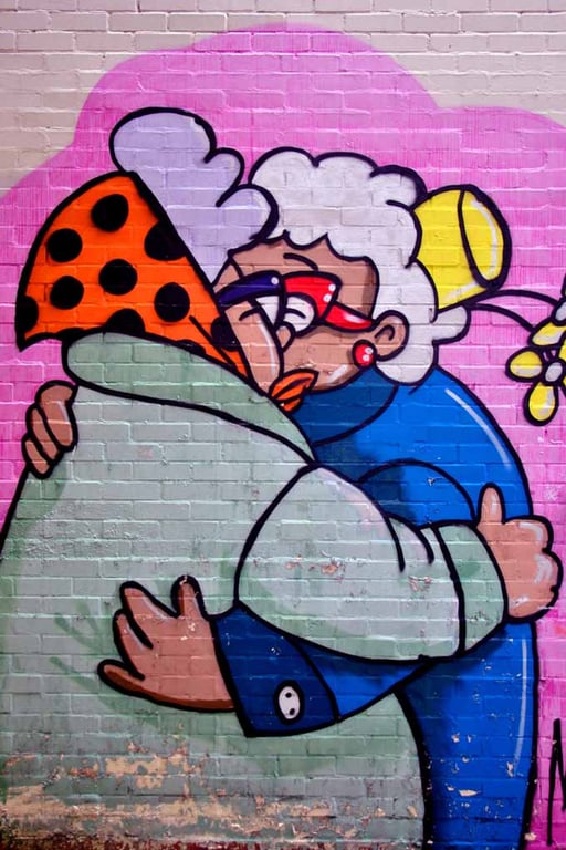 Street Art Graffiti Mural Digbeth Birmingham UK Photograph Print