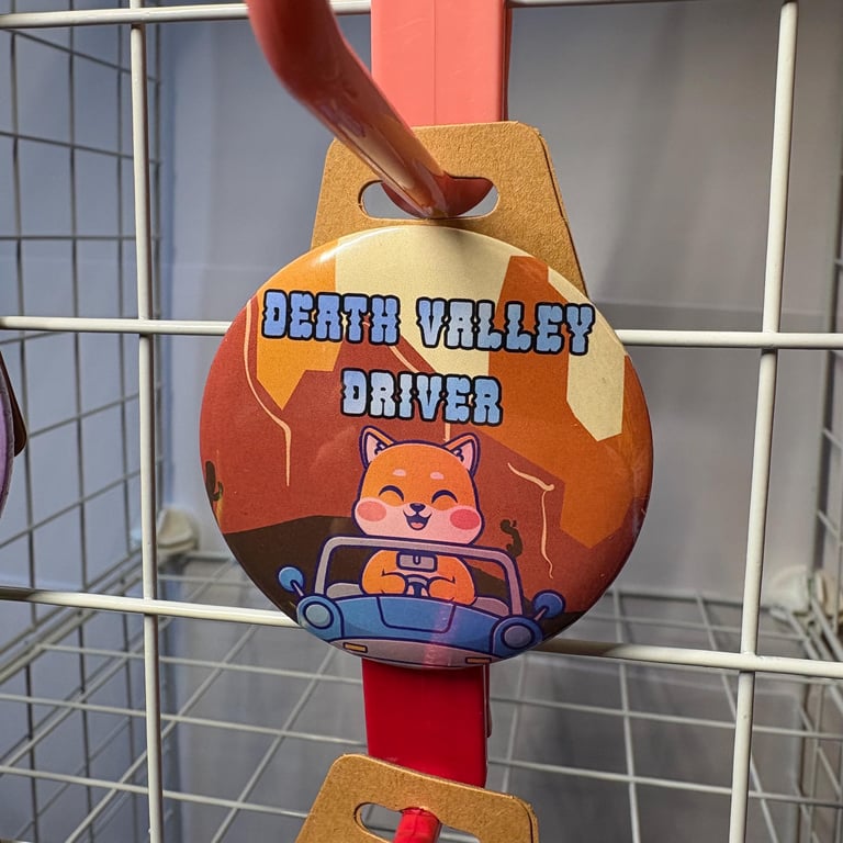 Death valley driver button Badge, Pro Wrestling Themed AEW WWE NXT pin badge (58