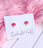 Red Mushroom Stud Earrings, Cottagecore Jewellery, Accessories & Gifts