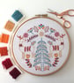 Christmas Embroidery Kit - ContemporaryChristmas Embroidery Kit, Hand Embroidery - Image 4
