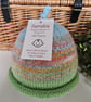 Baby Boys Knotted Fairisle Hand Knitted Pixie Hat 6-12 months size